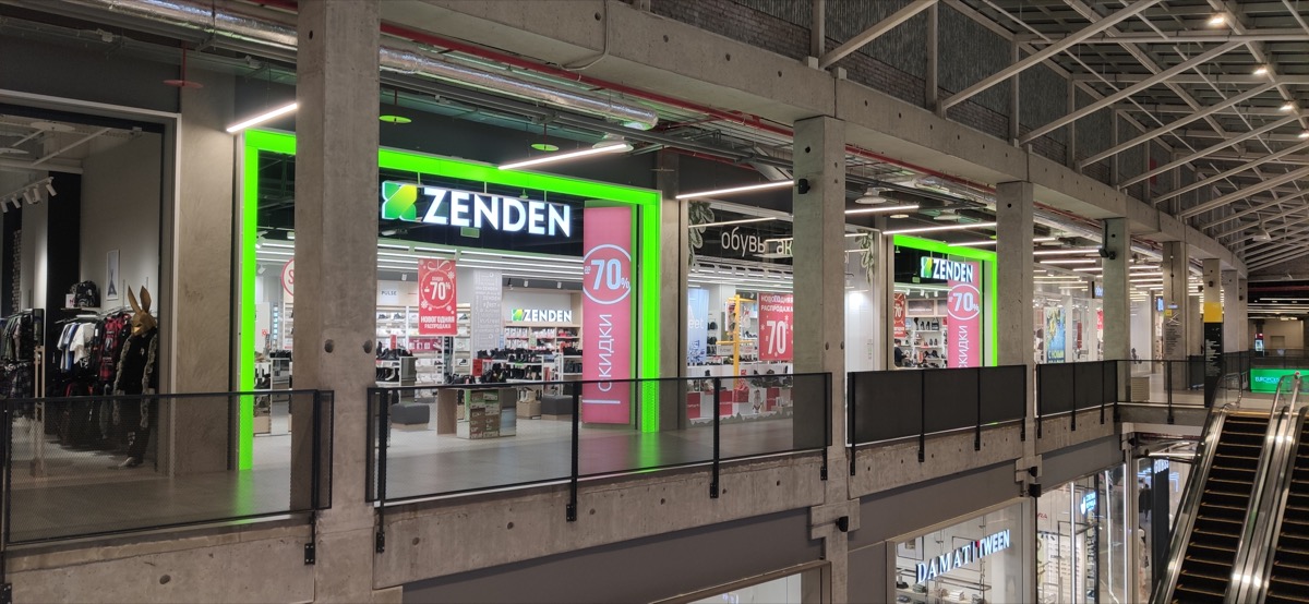 Zenden — оформление магазина в ТЦ